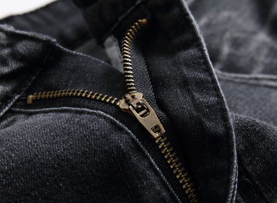 Denim Stretch Ripped Slim Denim Shorts