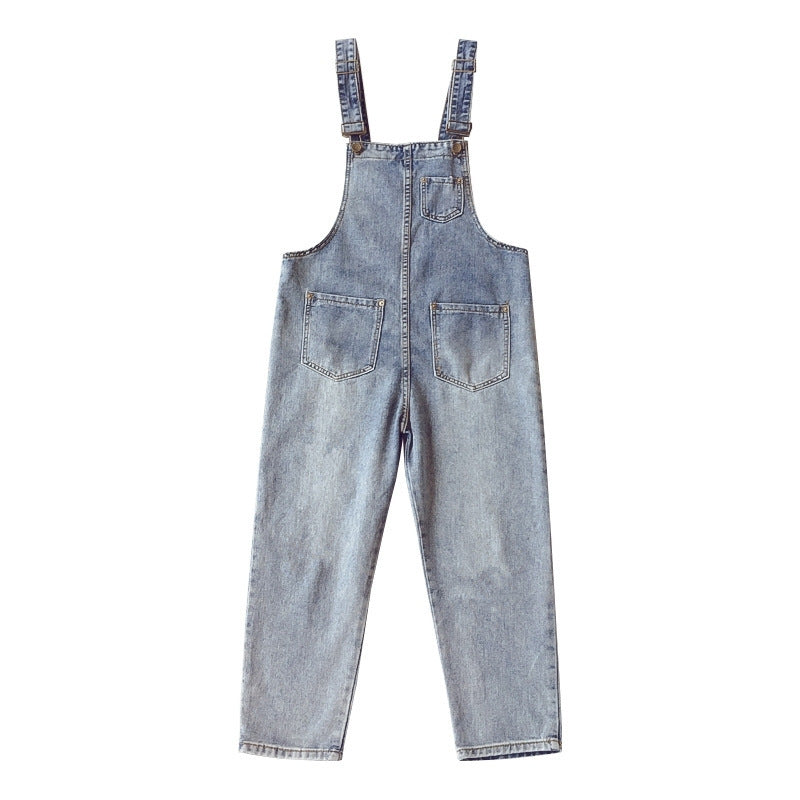 Denim suspenders