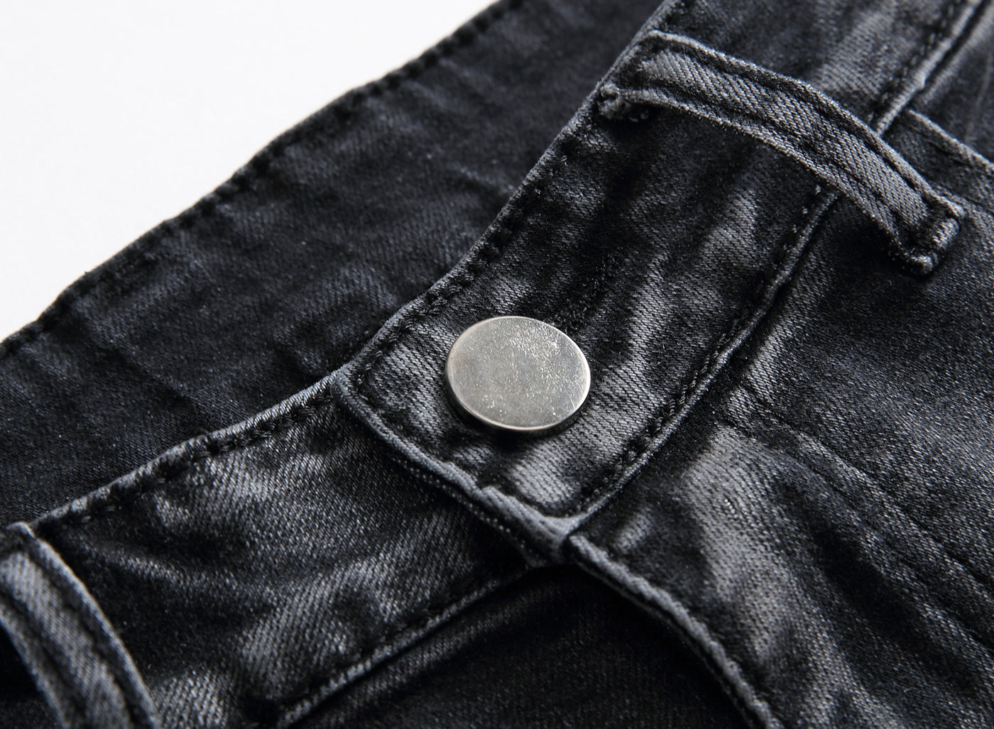Denim Stretch Ripped Slim Denim Shorts